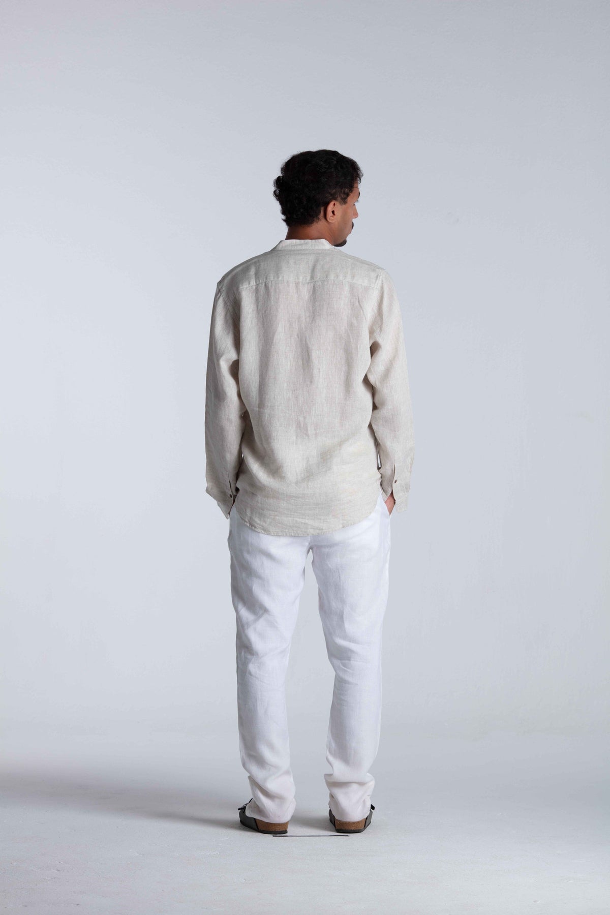 Rimal Dune Half-Neck Chemise — alternate studio view