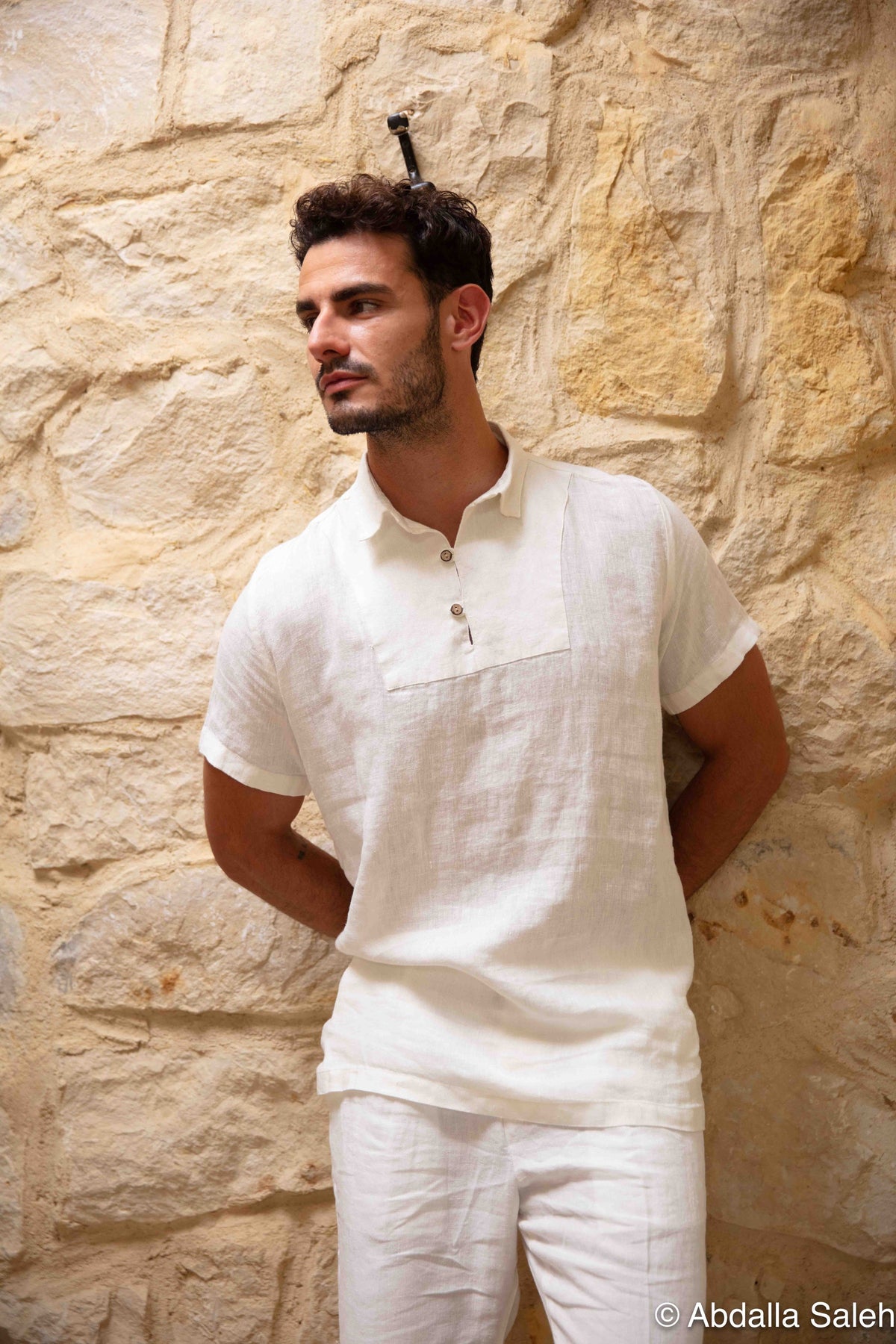 Alpine Cloud Full-Neck Chemise — lifestyle view 2